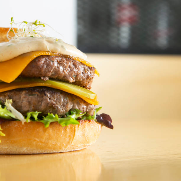 istock Authentic top quality American double cheese Burger 1460552258
