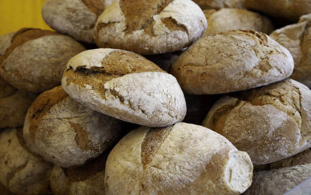 istock Artisan breads in a market 1460552752