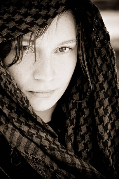 istock Hidden woman on veil 146055305