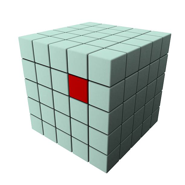 abstract cube stock photo