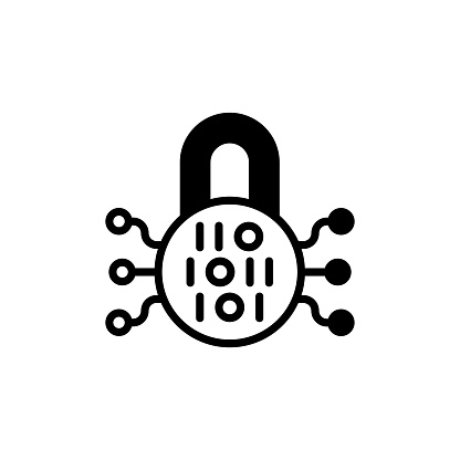 Cryptography Icon In Vector Logotype Stock Illustration - Download ...