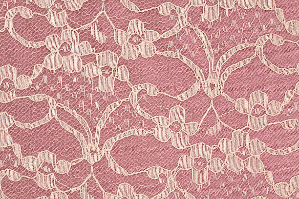 istock Closeup of Pink and Cream Lace 146056301