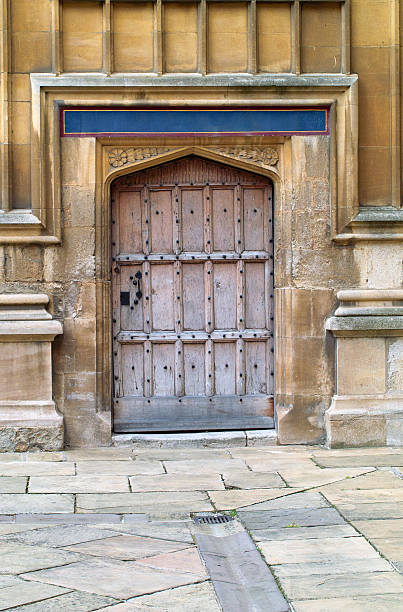 istock Closed door of an ancient building 146056500