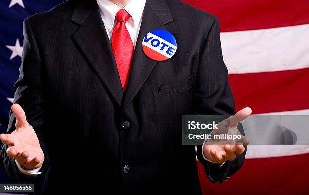 An American Politician Campaigning Stock Photo - Download Image Now - Adult, Adults Only, Advice