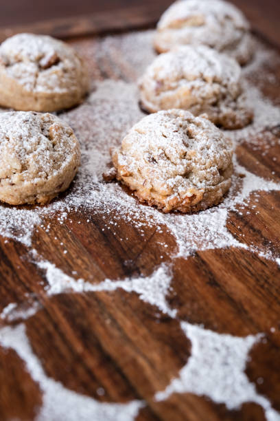 istock Praline Cookies Covered with Powdered Sugar 1460568451