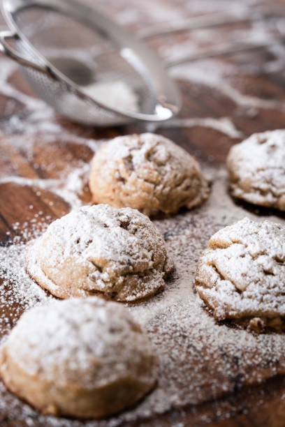 istock Praline Cookies Covered with Powdered Sugar 1460568464