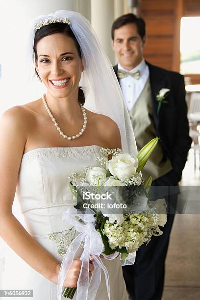 Portrait Of Bride And Groom Stock Photo - Download Image Now - 30-34 Years, 30-39 Years, 35-39 Years