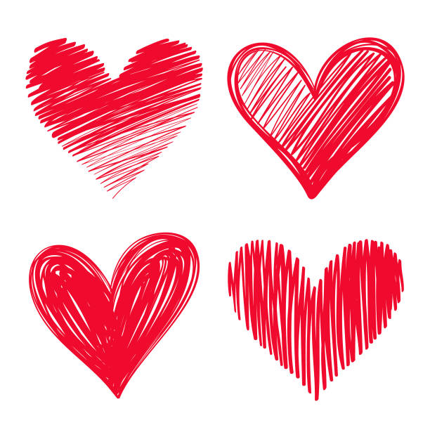 하트  - heart shape valentines day love backgrounds stock illustrations