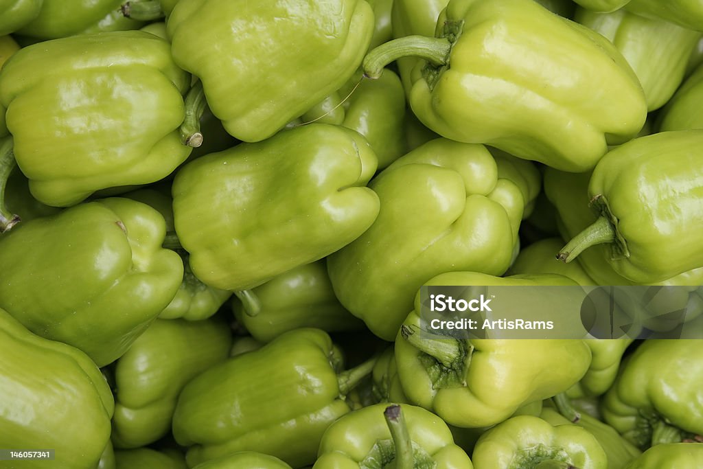 Green bell pepper - Lizenzfrei Bildhintergrund Stock-Foto
