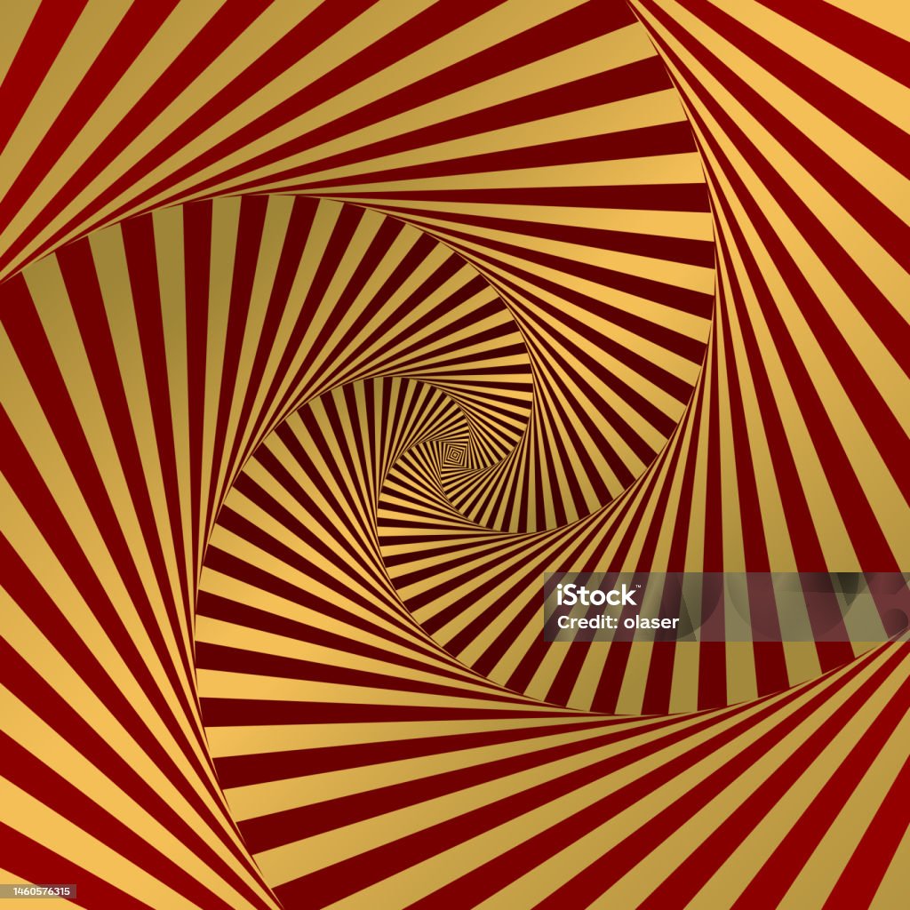 Square Vortex Shape Square Tunnel Vortex Pattern Stock Illustration - Download Image Now ...