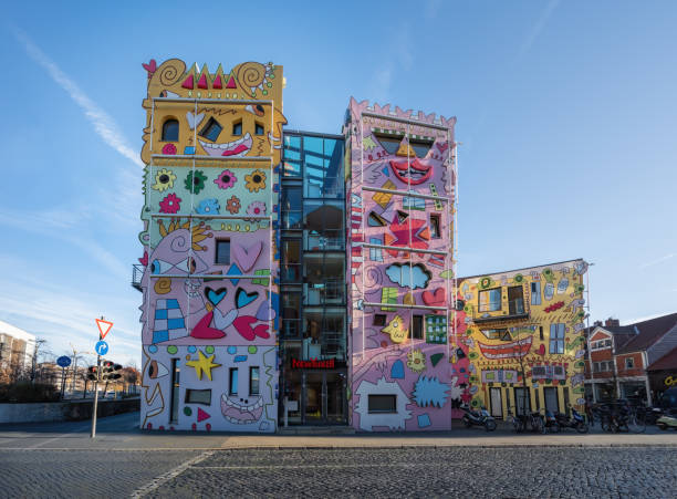 Brunswick, Germany - Jan 15, 2020: Happy Rizzi House - Braunschweig, Lower Saxony, Germany