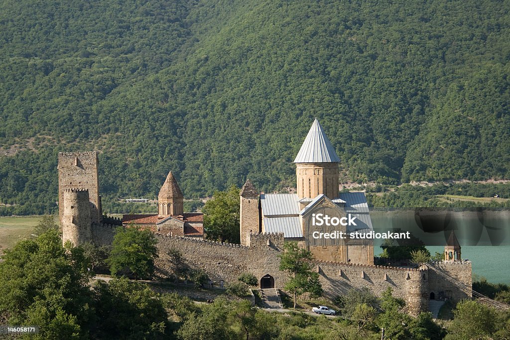 Ananuri Castle Stronghold Ananuri in  Caucasus, Georgia. Ananuri Stock Photo