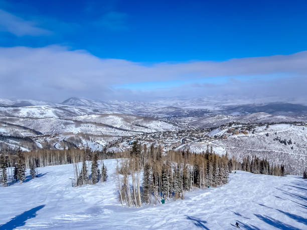 istock Snow Skiing in Deer Valley, Utah 1460581820