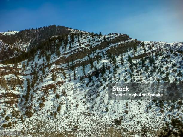 Red Rock Slopes Along I70 In Colorado Stock Photo - Download Image Now - Awe, Backgrounds, Beauty In Nature