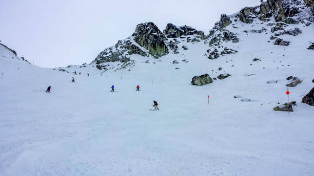 Snow Skiing, Whistler Blackcomb Mountain, British Columbia, Canada