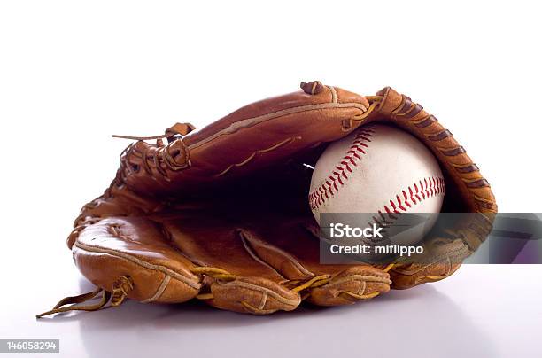 Baseball Glove And Ball Stock Photo - Download Image Now - Baseball Glove, Sports Ball, Baseball - Ball