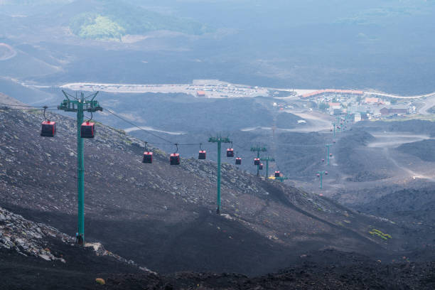 Sicilian landscape near the Etna volcano