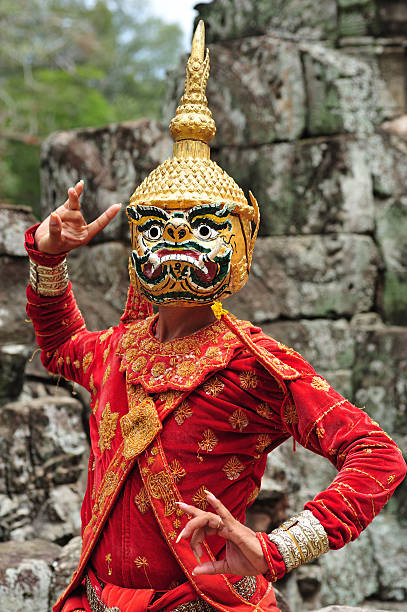 istock Cambodia Angkor Bayon masked dancer 146059025