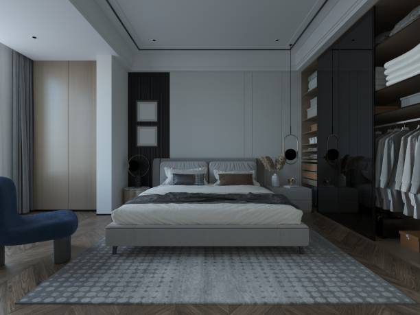 istock 3d render of luxury house bedroom 1460592259