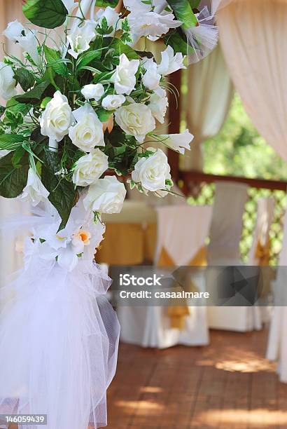 Decorazione Di Matrimonio - Fotografie stock e altre immagini di Anniversario - Anniversario, Arredamento, Banchetto