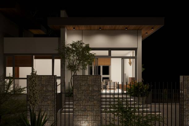 istock 3d render of village house at evening 1460596161