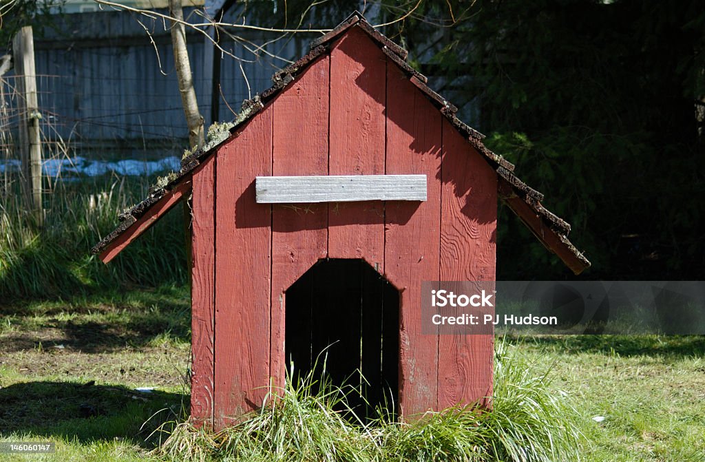 Casa de cachorro vermelho - Foto de stock de Canil - Equipamento para animal de estimação royalty-free