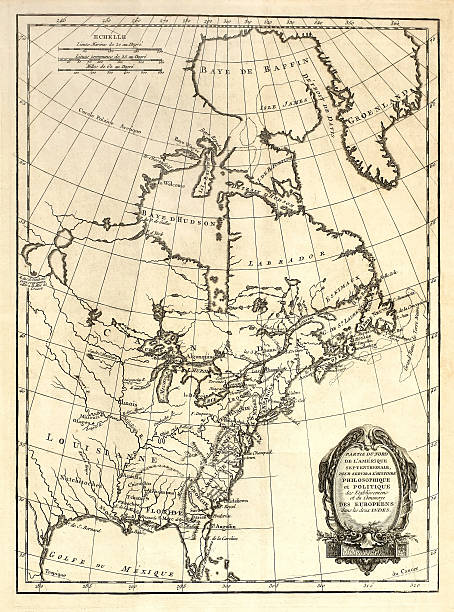 istock Vintage map of eastern North America 146060171