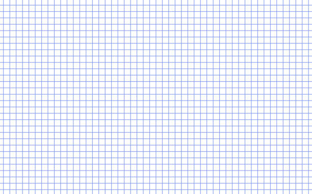 그래프 용지. 색상 수평 선이있는 인쇄 가능한 제곱 그리드 용지. 학교, 질감, 노트북, 일기에 대한 기하학적 배경. 현실적인 줄 지어 종이 빈 크기 반전 a5 - graph paper mesh paper book stock illustrations