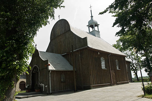 木製 churchys-gruszczyce - ウッチ ストックフォトと画像