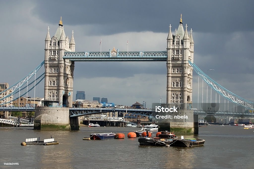 Tower Bridge in a stormy afternoon This is the beautiful Tower Bridge in a stormy afternoon. Architecture Stock Photo