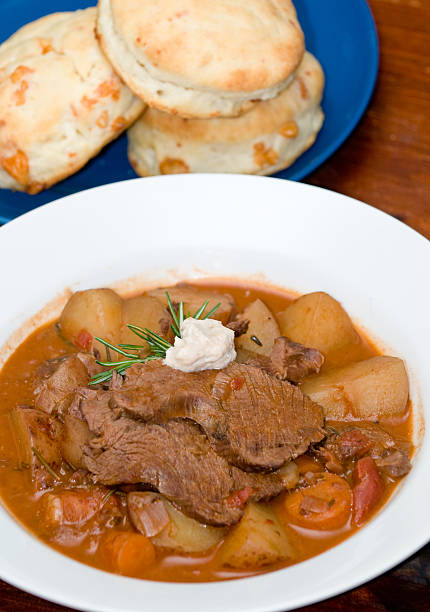 istock Tasty meat and potato stew 146061071