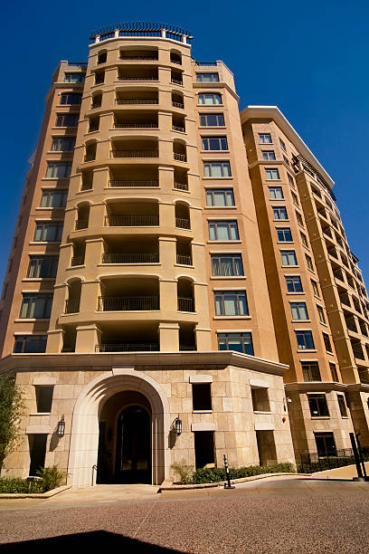 New Modern Condo apartment Building New Modern Condo apartment Building in Scottsdale, AZ southwest usa architecture building exterior scottsdale stock pictures, royalty-free photos & images