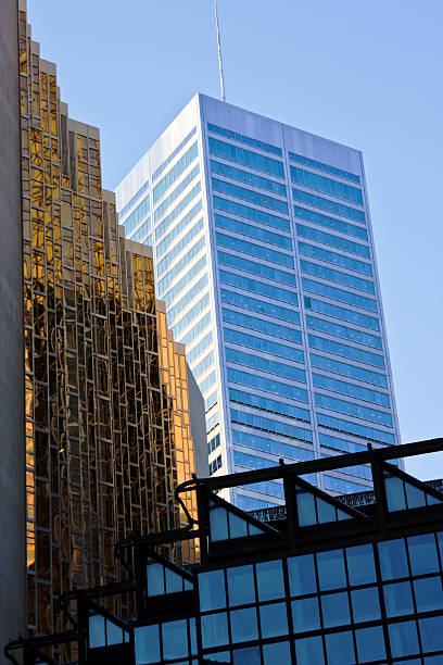 Glass and Stone Office towers stock photo