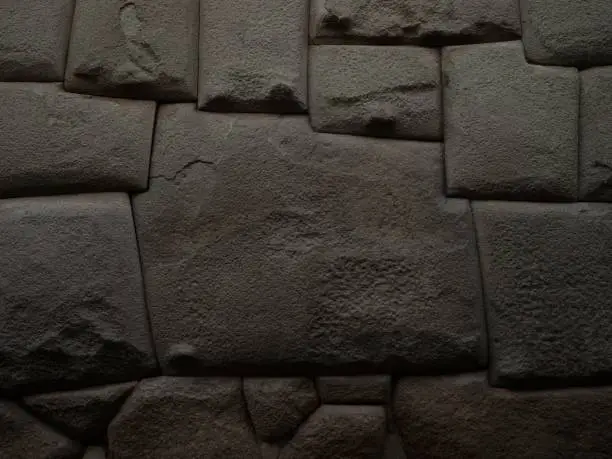 Photo of Twelve angled stone archeology heritage part of Archbishops palace wall Cusco Peru South America