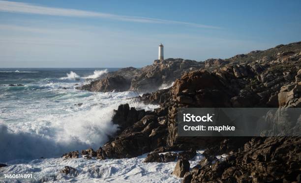 Panoramic View Of Lighthouse Faro De Cabo Roncudo On Costa Da Morte Rock Coast Shore In Ponteceso A Coruna Galicia Spain Stock Photo - Download Image Now