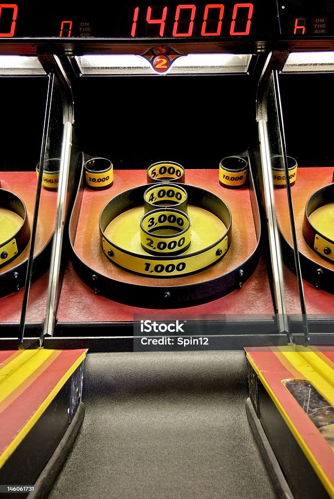 Risk & reward Skee Ball Traveling Carnival Stock Photo