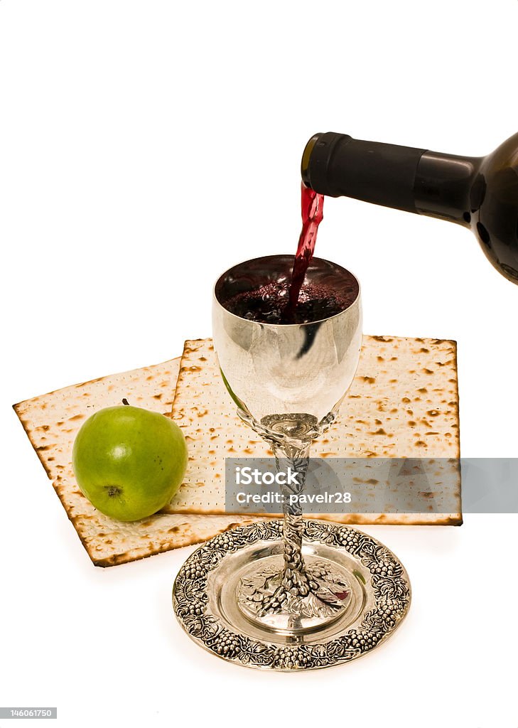 Shabbats Wein im Becher - Lizenzfrei Alkoholisches Getränk Stock-Foto