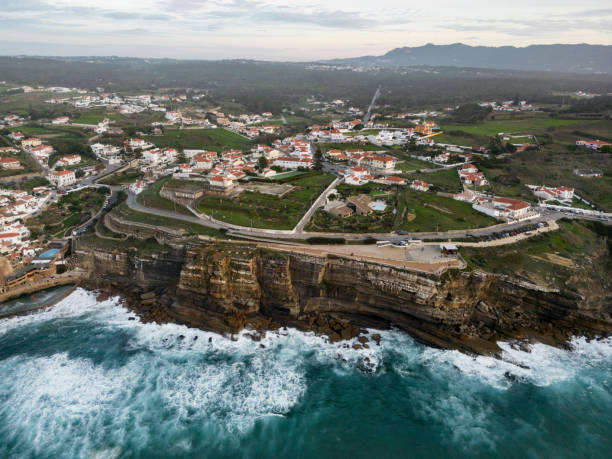 istock Azenhas do Mar aerial view 1460626322