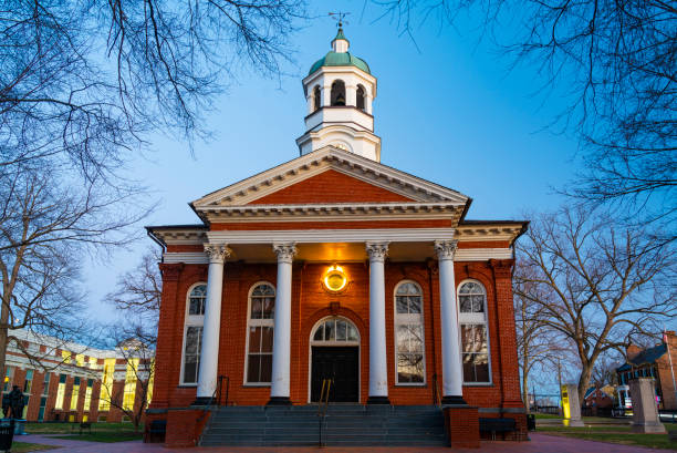 Loudoun County Courthouse in Leesburg, Virginia, USA from 1895 stock photo