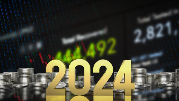 istock The gold number 2024 for new year concept 3d rendering. 1460633722