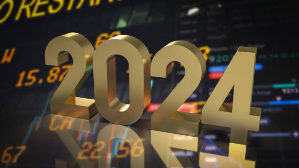 istock The gold number 2024 for new year concept 3d rendering. 1460633733
