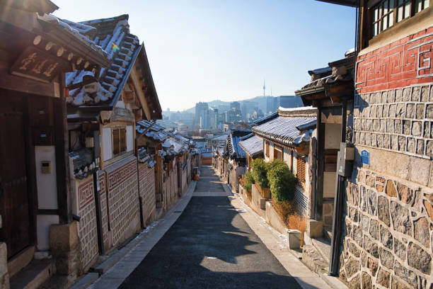 istock A Cold Morning at Seoul Bukchon Hanok Village 1460642363