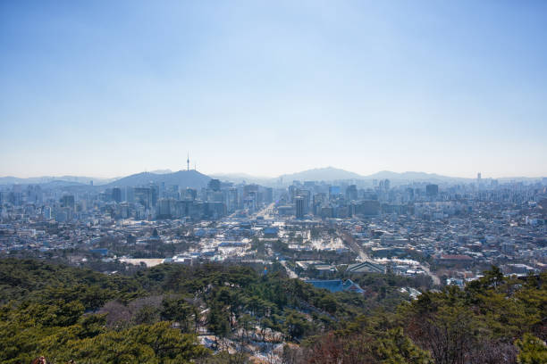 View From Bugaksan, Seoul Korea
