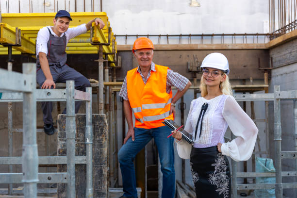 istock Civil engineers and architects in construction industry 1460644195