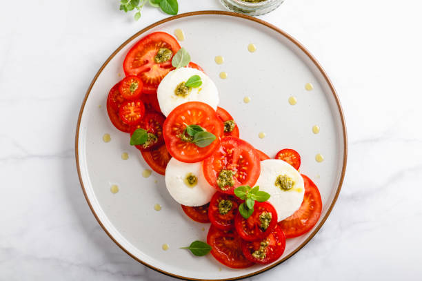 istock Freshly made italian salad caprese 1460647612