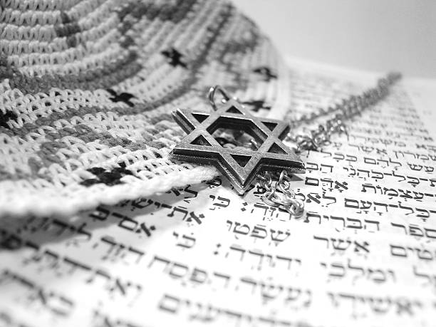 istock Jewish religious symbols closeup 146066650