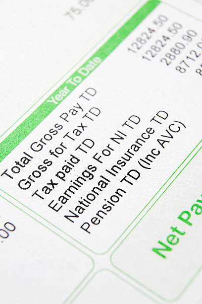 istock Close up of payslip 146066825