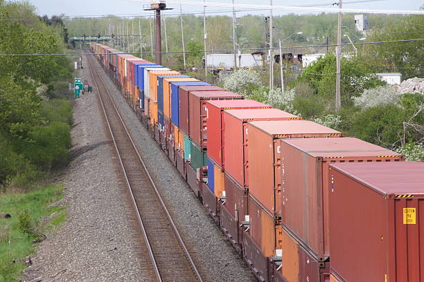 istock Train of Shipping Containers 146067186