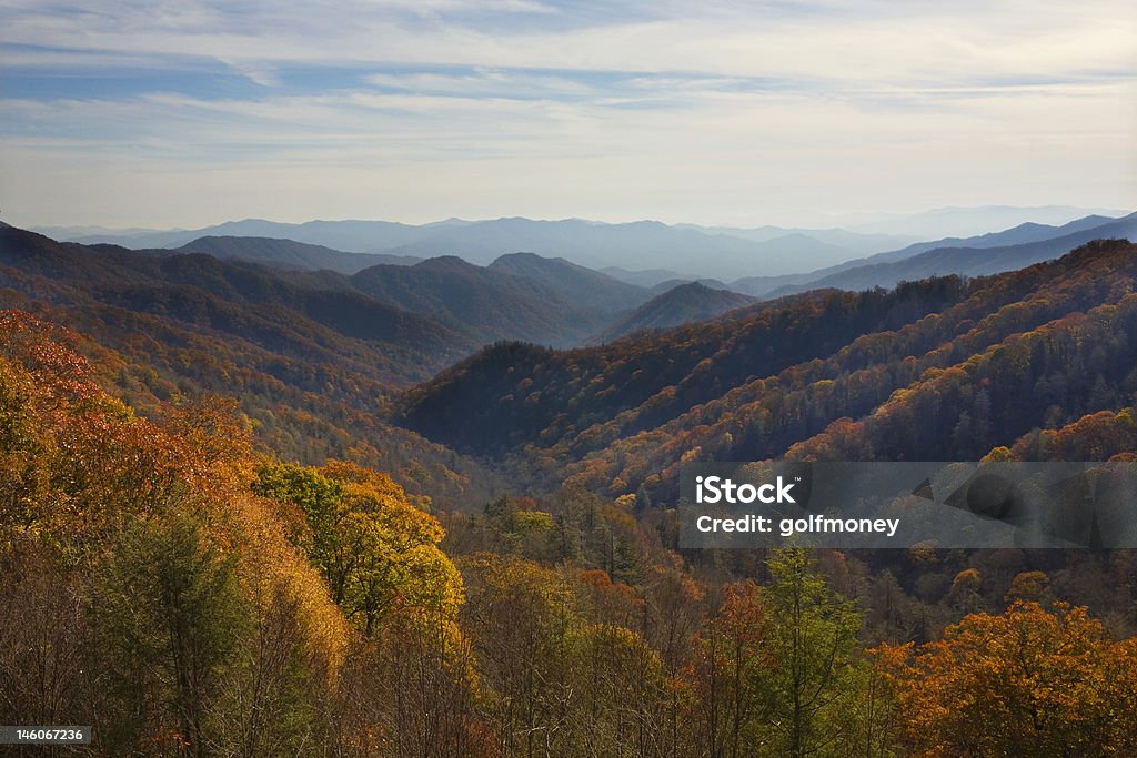 Smokey Mountain National Park no outono nos EUA - Foto de stock de As Américas royalty-free