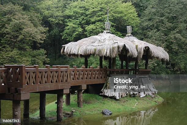 Sister Ponds At Ali Mountain Taiwan Stock Photo - Download Image Now - Bridge - Built Structure, Green Color, Horizontal